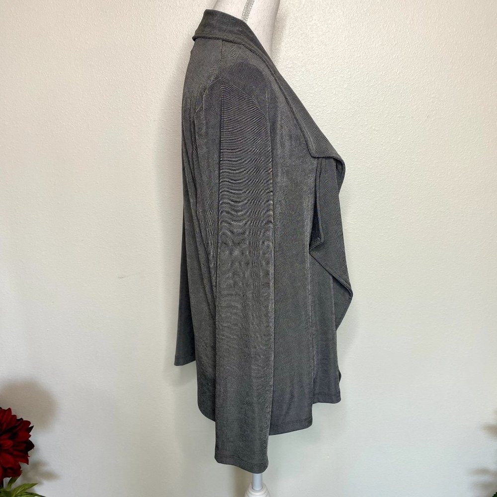 Chico's Travelers Silver Gray Cardigan - Picture 2 of 5